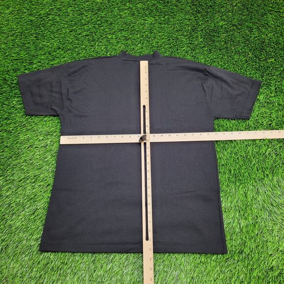 Vintage 90s Floral Flower Shirt Womens Large 20x25 Black USA - Picture 3 of 11